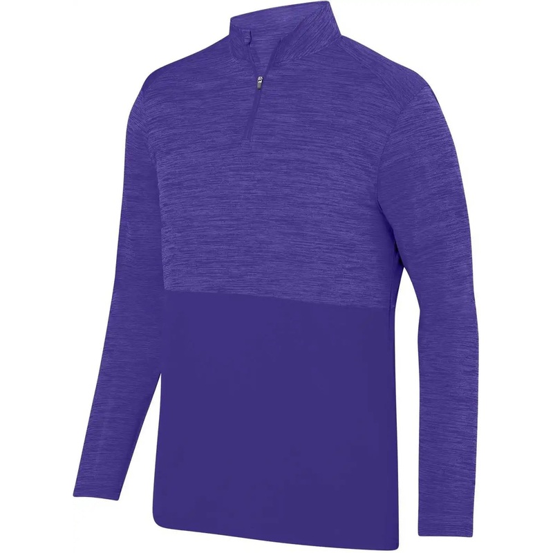 Augusta 2908 Shadow Tonal Heather 1/4 Zip Pullover – Purple