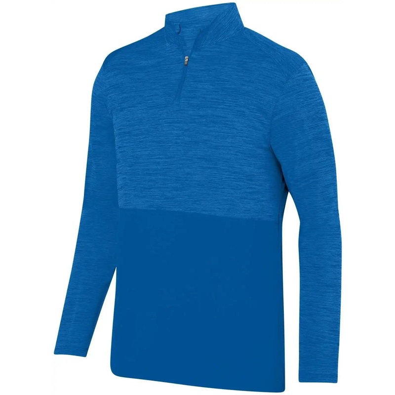 Augusta 2908 Shadow Tonal Heather 1/4 Zip Pullover – Royal