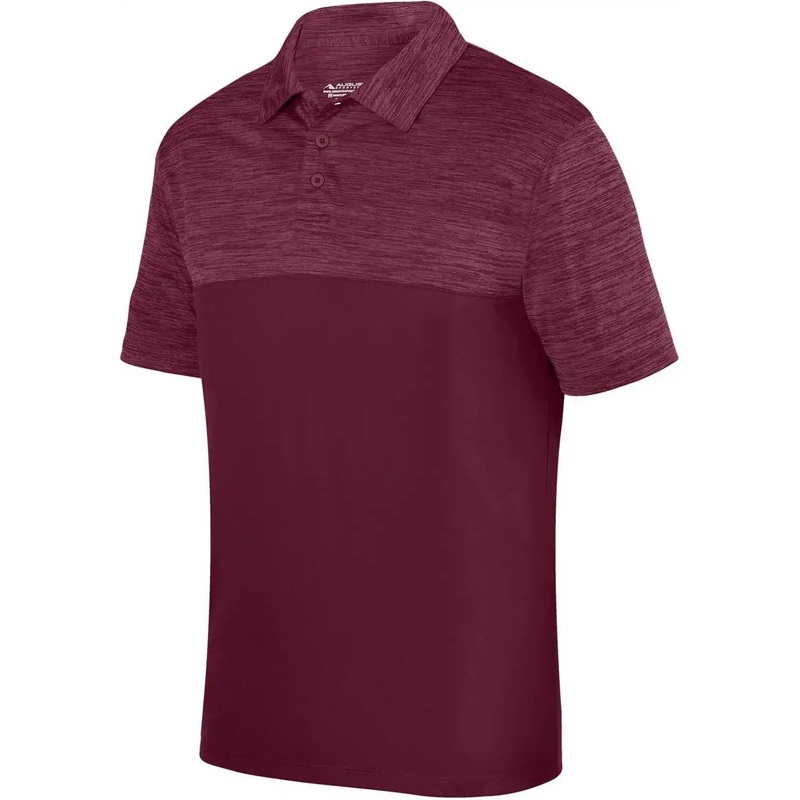 Augusta 5412 Shadow Tonal Heather Sport Shirt – Maroon