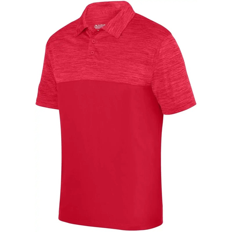 Augusta 5412 Shadow Tonal Heather Sport Shirt – Red