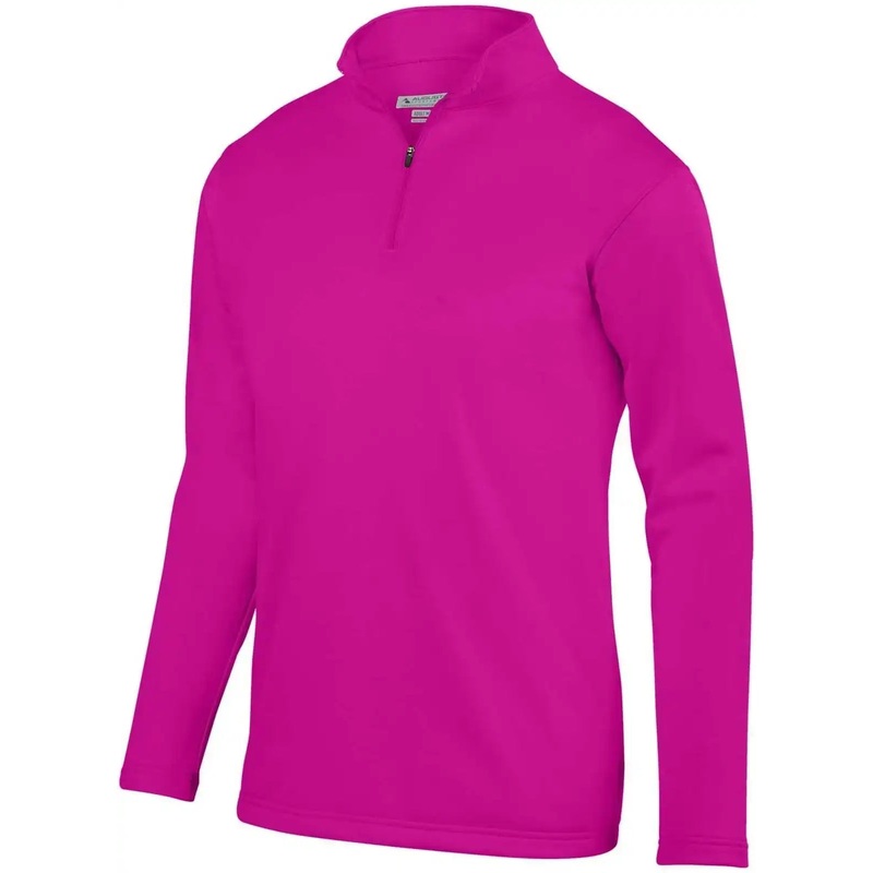 Augusta 5507 Wicking Fleece 1/4 Pullover – Power Pink