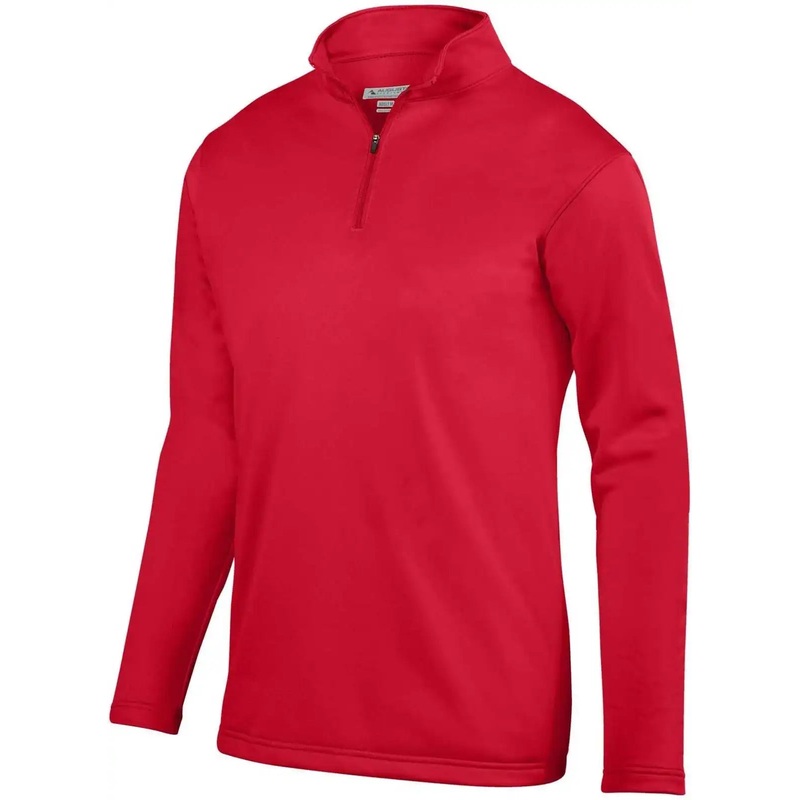 Augusta 5507 Wicking Fleece 1/4 Pullover – Red