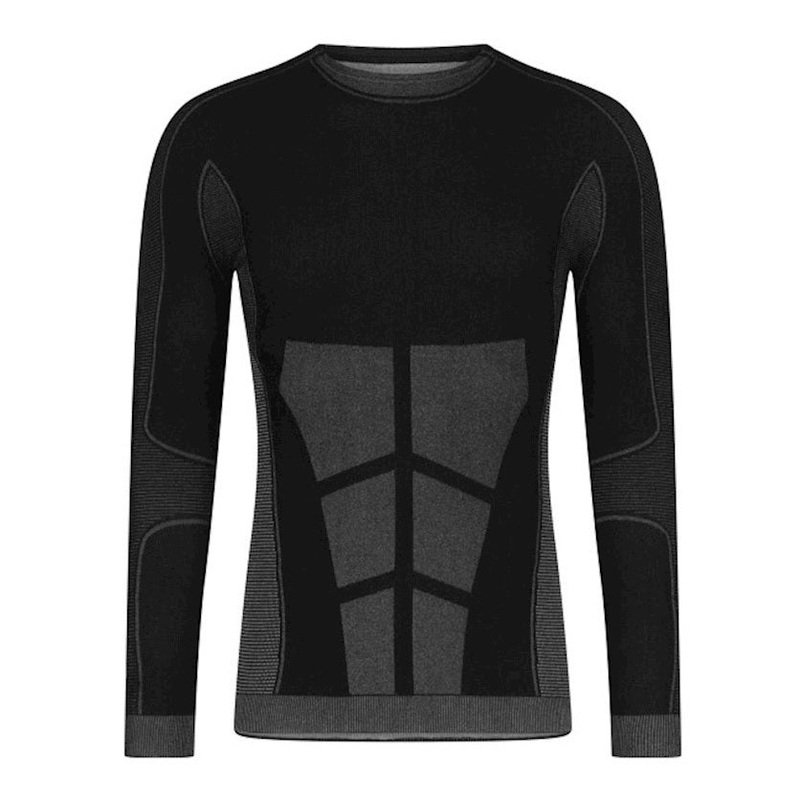 Megmeister Drynamo Hi-Performance Long Sleeve Base Layer- Men’s – Charcoal