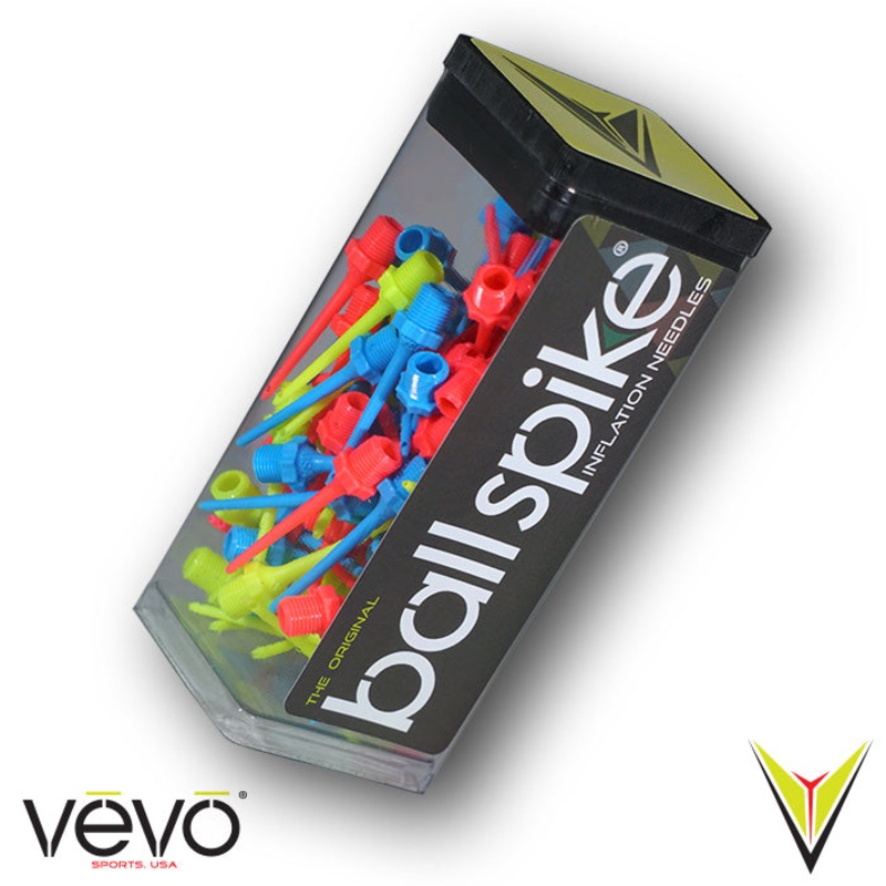 Vevo Ball Spike Inflation Needles 100 Ct – Assorted Colors