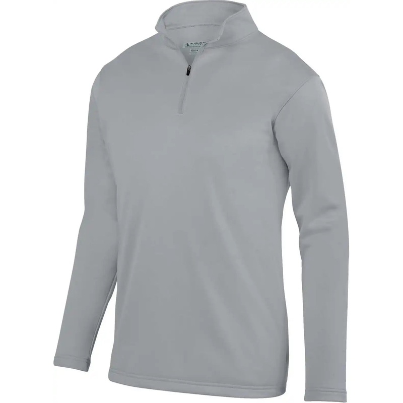 Augusta 5507 Wicking Fleece 1/4 Pullover – Athletic Gray