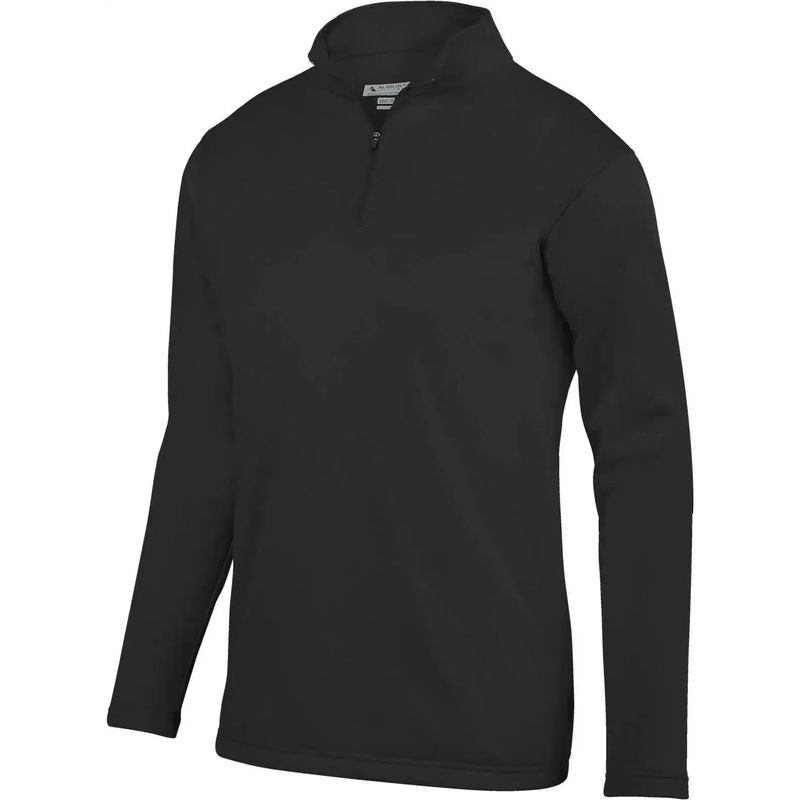 Augusta 5507 Wicking Fleece 1/4 Pullover – Black