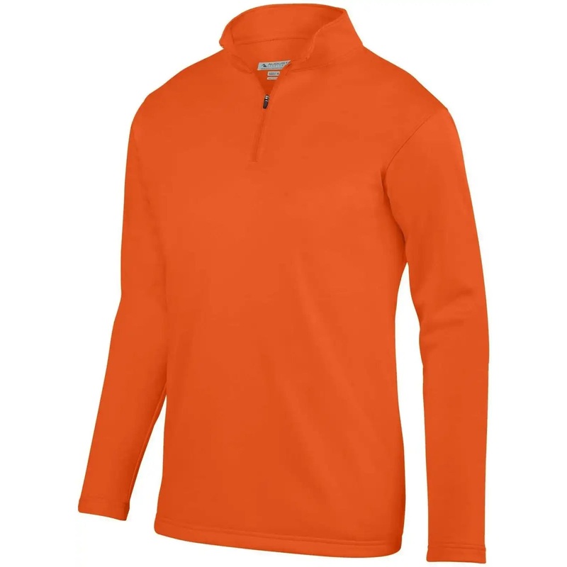 Augusta 5507 Wicking Fleece 1/4 Pullover – Orange