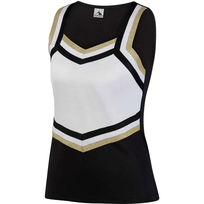 Augusta 9140 Ladies Pike Shell – Black White Metallic Gold
