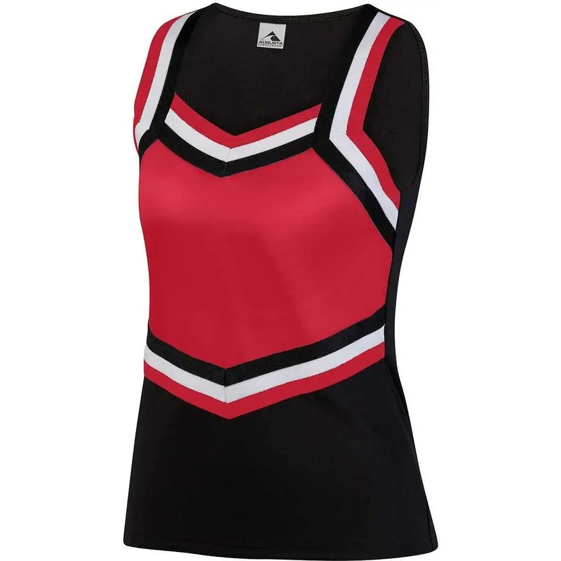 Augusta 9141 Girl’s Pike Shell – Black Red White