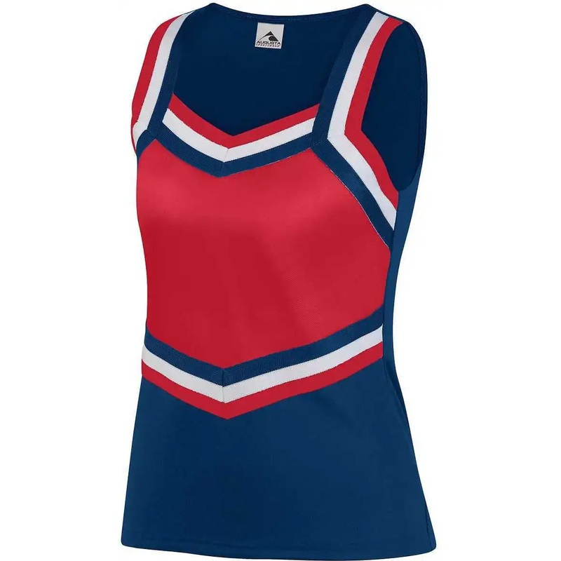 Augusta 9141 Girl’s Pike Shell – Navy Red White