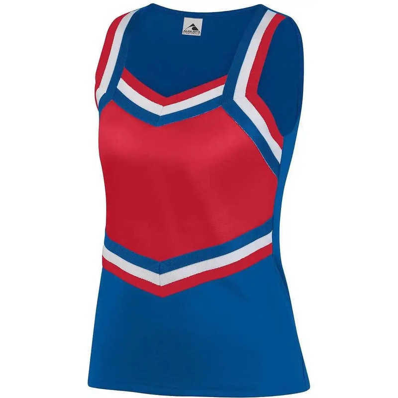 Augusta 9141 Girl’s Pike Shell – Royal Red White