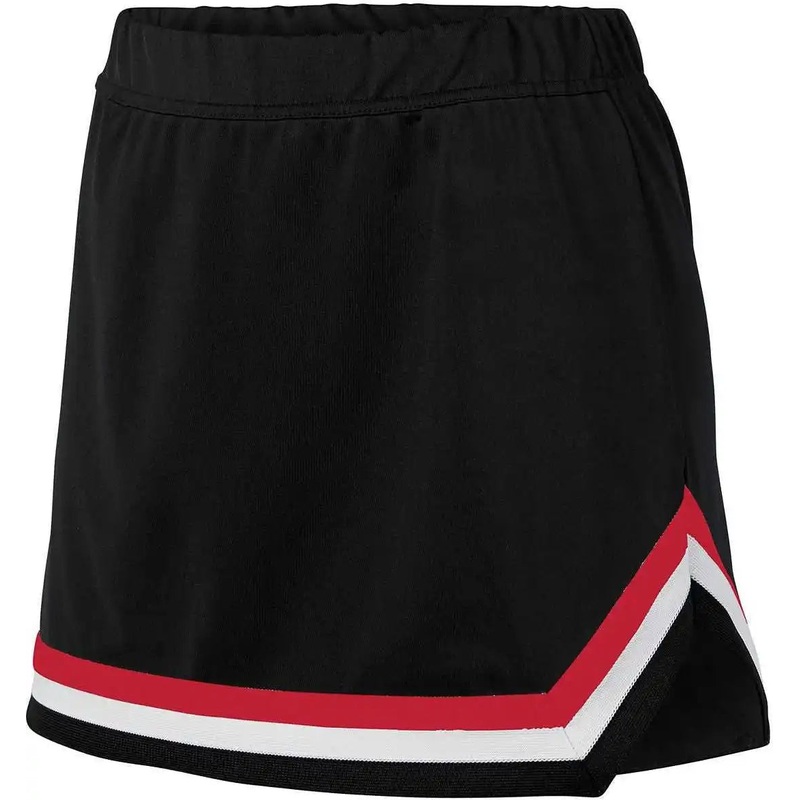 Augusta 9146 Girls Pike Skirt – Black Red White