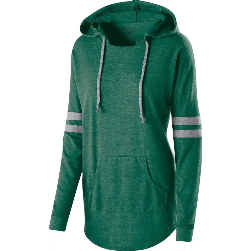 Holloway 229390 Ladies’ Hooded Low Key Pullover – Vintage Forest Gray