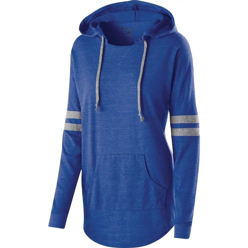 Holloway 229390 Ladies’ Hooded Low Key Pullover – Vintage Royal Gray