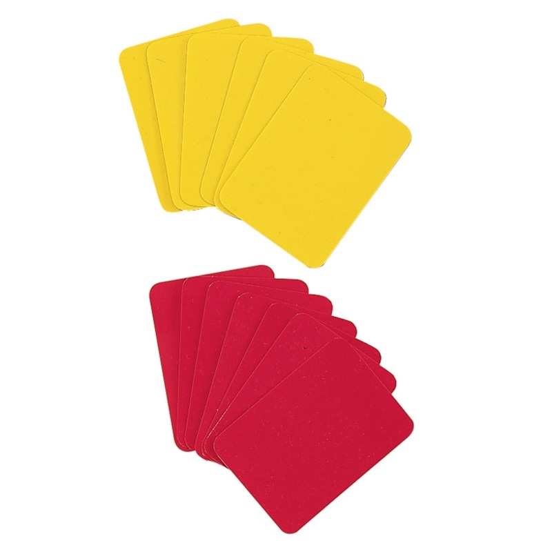 12 Soccer Referee Cards – Yellow and Red