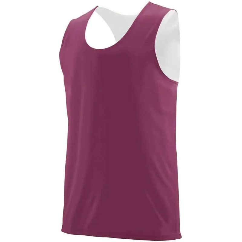Augusta 149 Reversible Wicking Tank – Youth – Maroon White