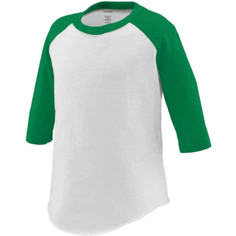 Augusta 422 Baseball Jersey – Toddler – White Kelly