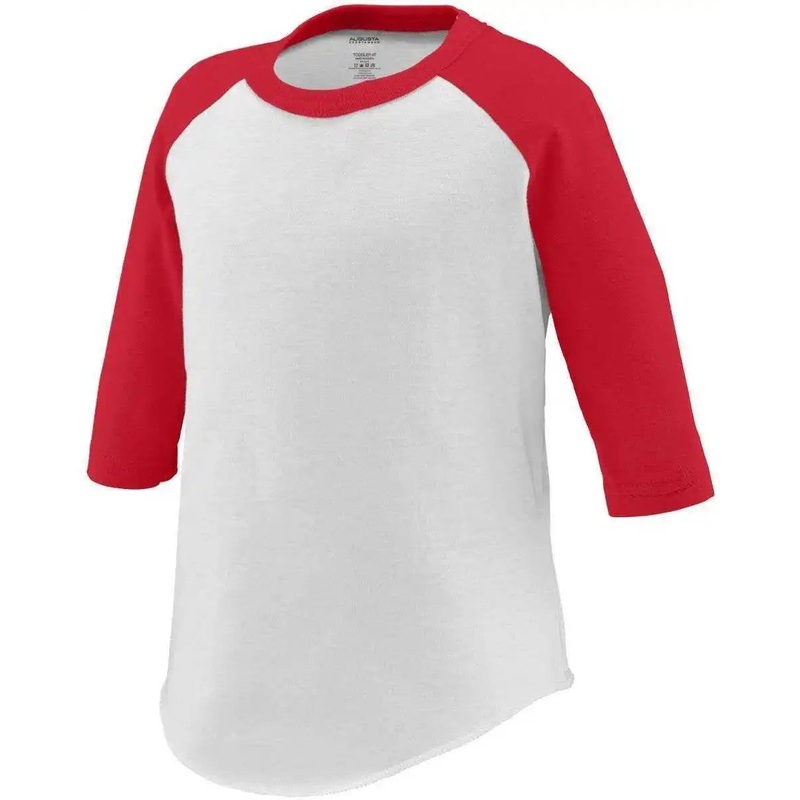 Augusta 422 Baseball Jersey – Toddler – White Red