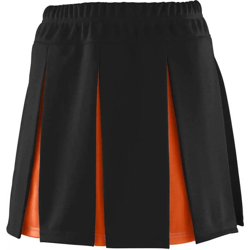 Augusta 9116 Girls Liberty Skirt – Black Orange