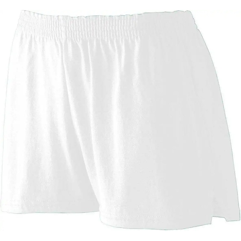Augusta 987 Ladies Trim Fit Jersey Short – White