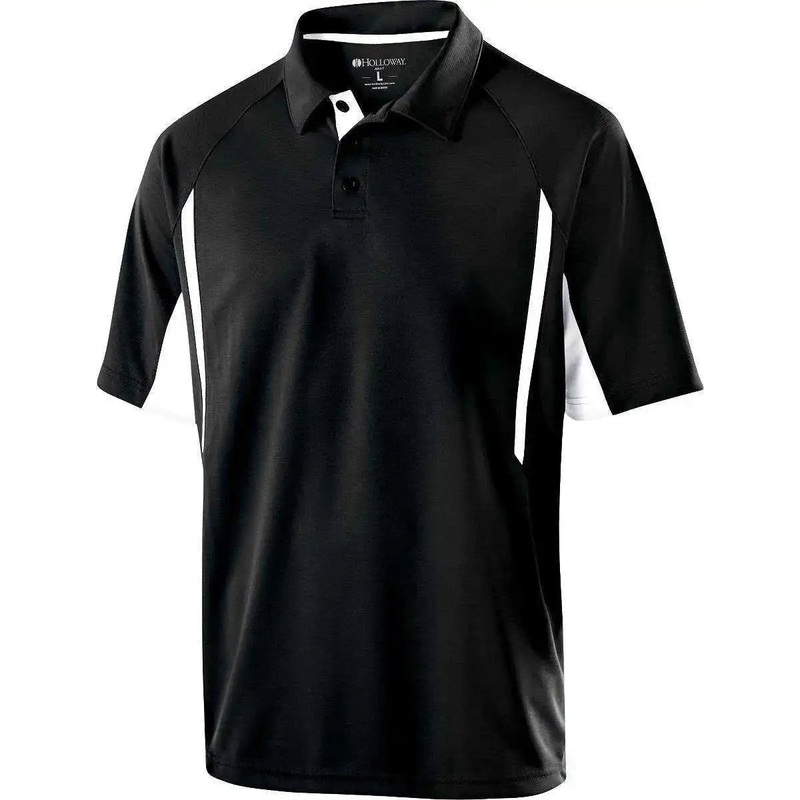 Holloway 222530 Avenger Polo Short Sleeve – Black White