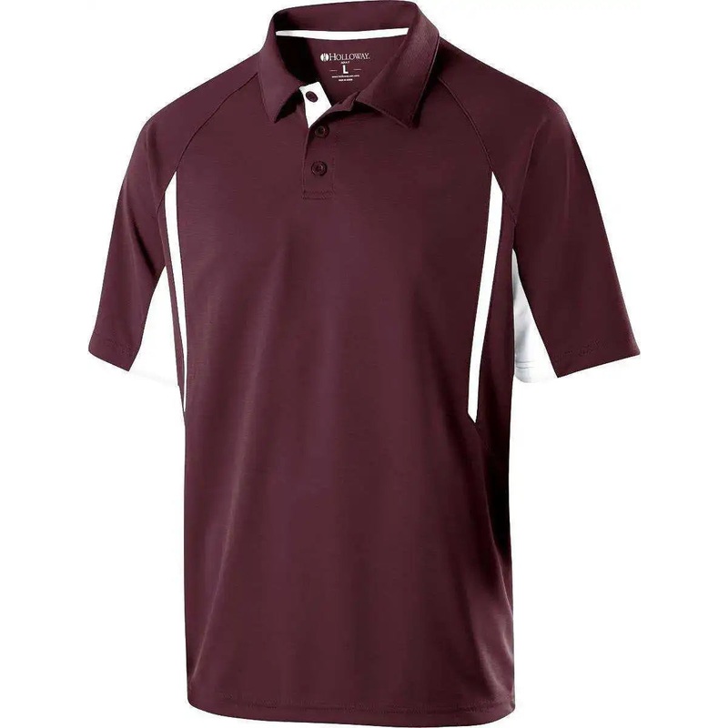 Holloway 222530 Avenger Polo Short Sleeve – Maroon White
