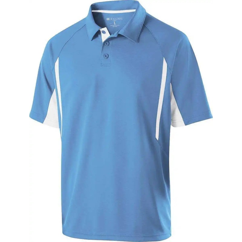 Holloway 222530 Avenger Polo Short Sleeve – University Blue White