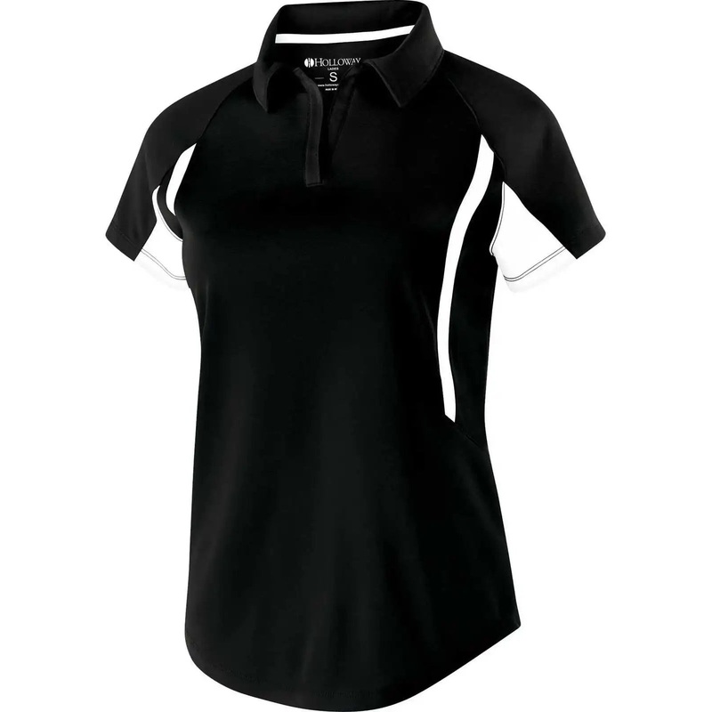 Holloway 222730 Ladies’ Avenger Polo Short Sleeve – Black White