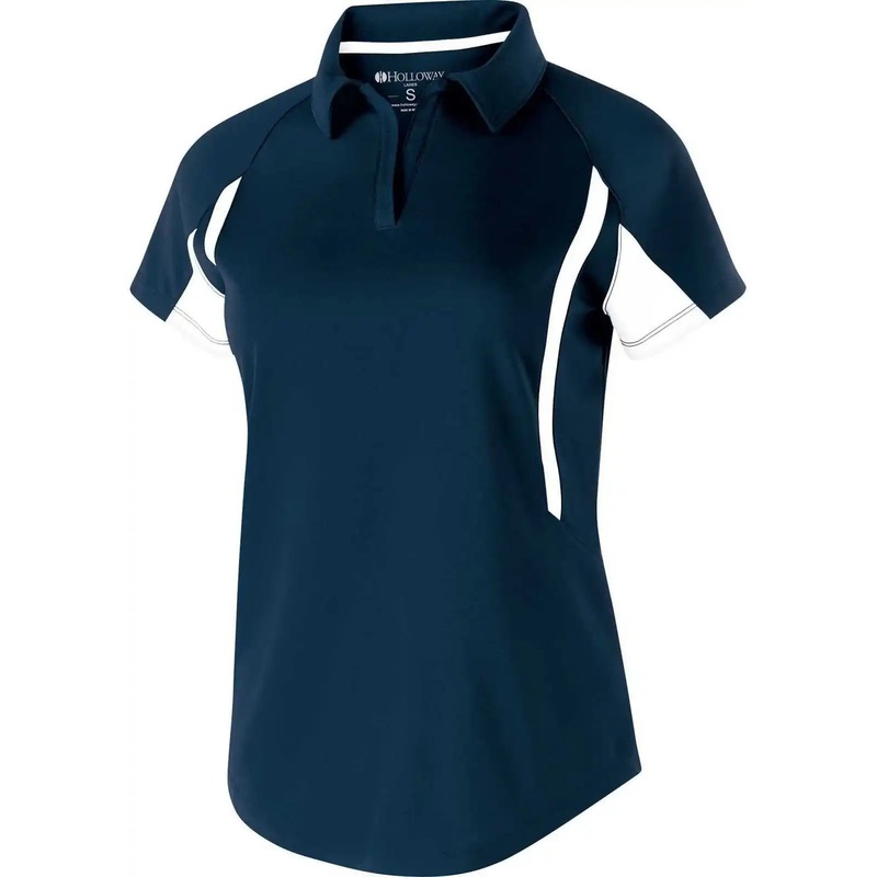 Holloway 222730 Ladies’ Avenger Polo Short Sleeve – Navy White