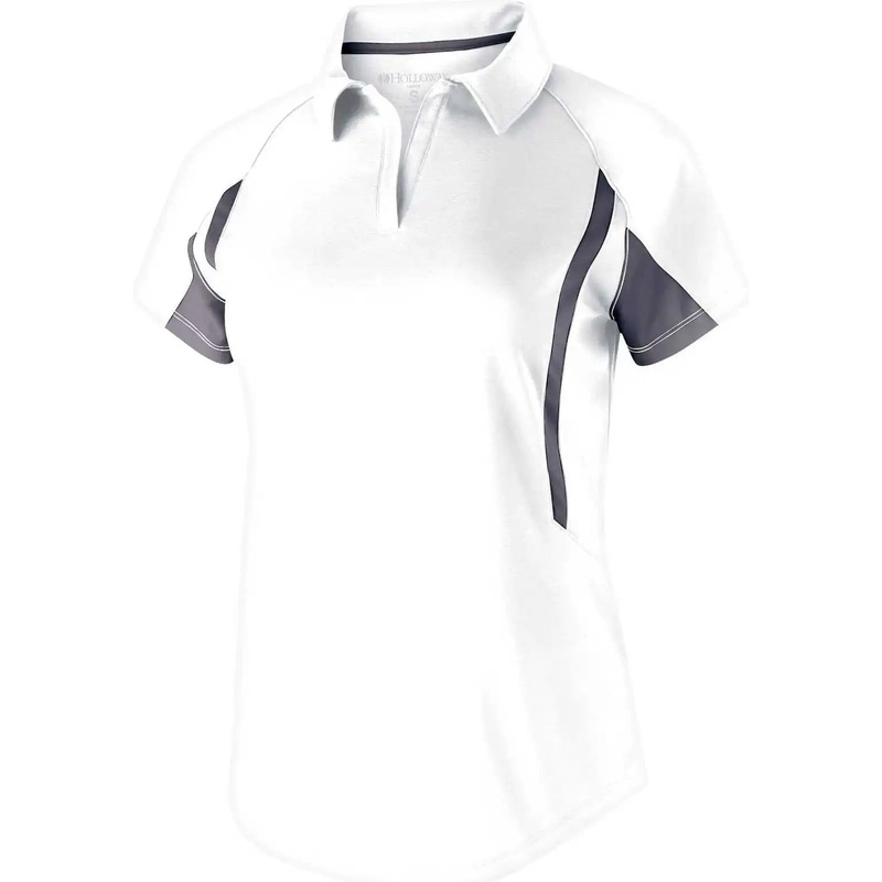 Holloway 222730 Ladies’ Avenger Polo Short Sleeve – White Graphite