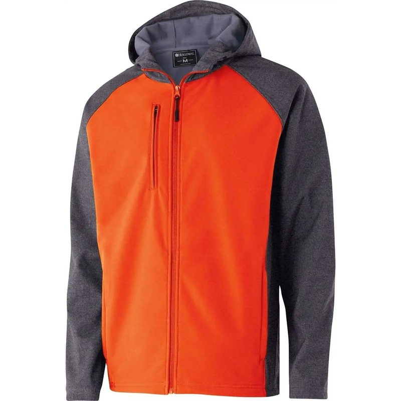Holloway 229157 Raider Softshell Jacket – Carbon Print Orange