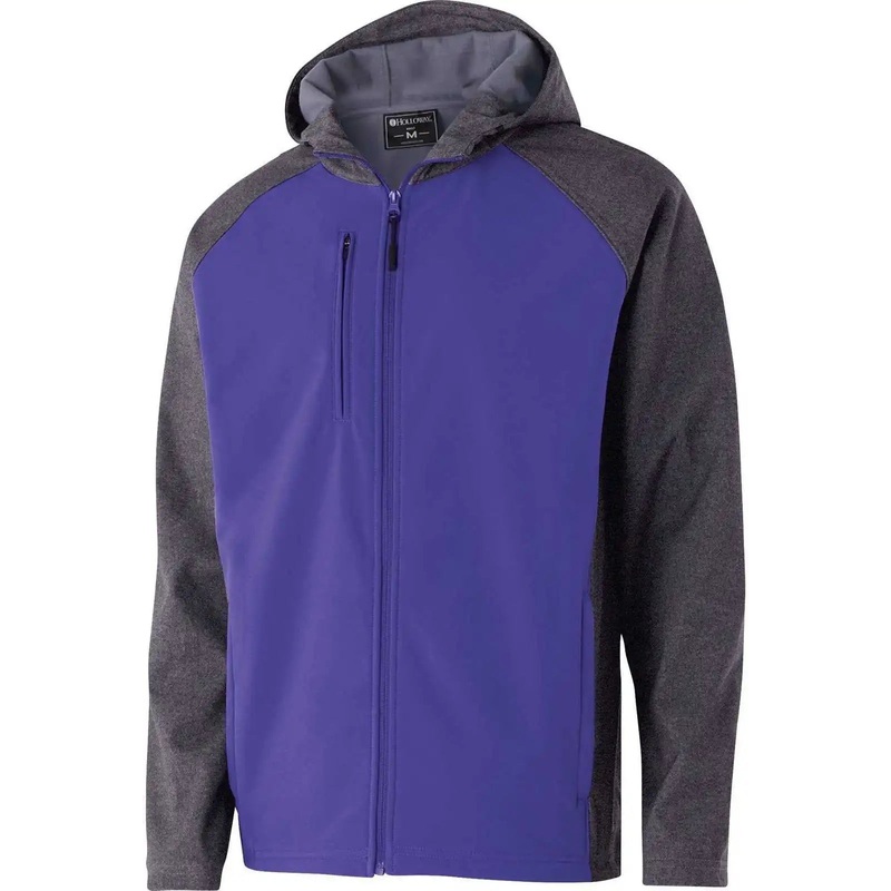 Holloway 229157 Raider Softshell Jacket – Carbon Print Purple