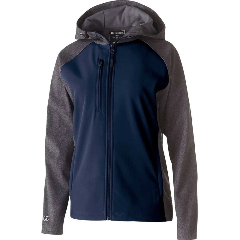 Holloway 229357 Ladies’ Raider Softshell Jacket – Carbon Print Navy