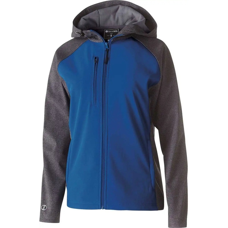 Holloway 229357 Ladies’ Raider Softshell Jacket – Carbon Print Royal