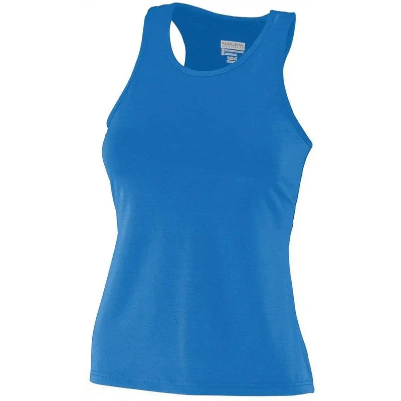 Augusta 1203 Girls Poly/Spandex Solid Racerback Tank – Royal