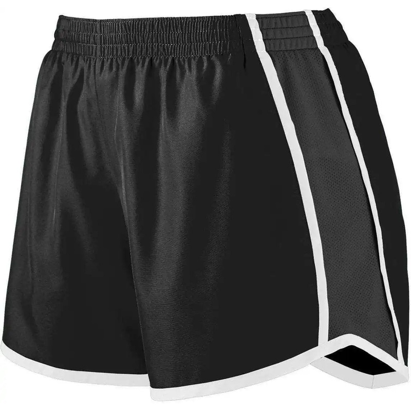 Augusta 1265 Ladies Pulse Team Short – Black Black White