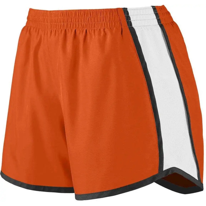 Augusta 1265 Ladies Pulse Team Short – Orange White Black