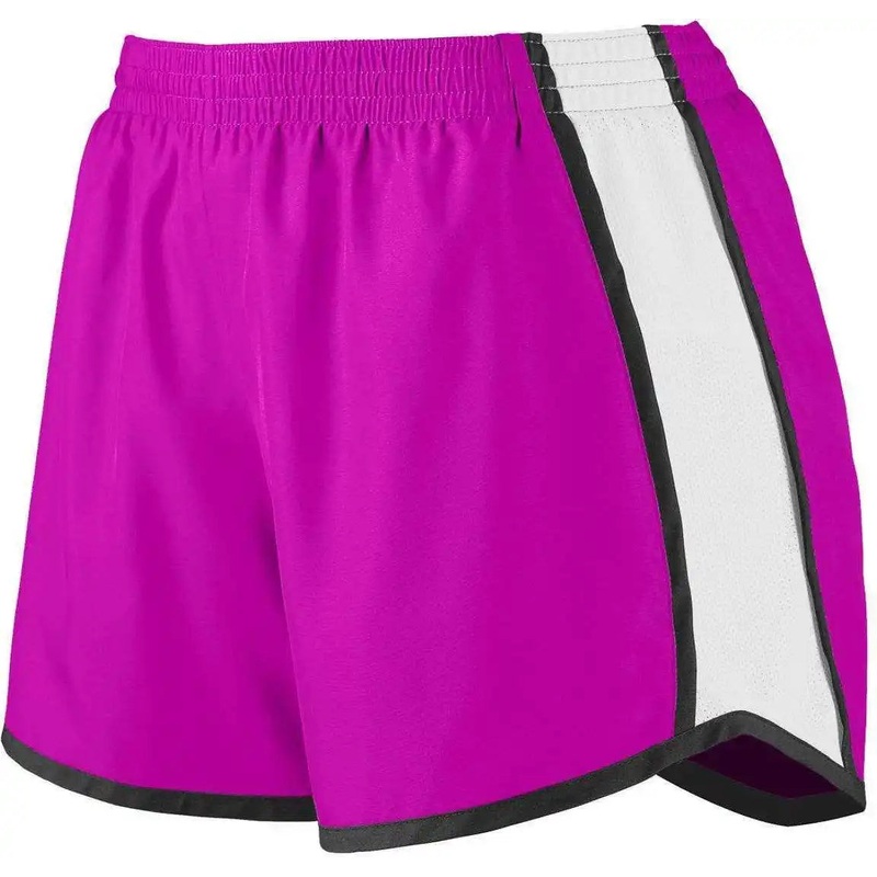 Augusta 1265 Ladies Pulse Team Short – Pink White Black