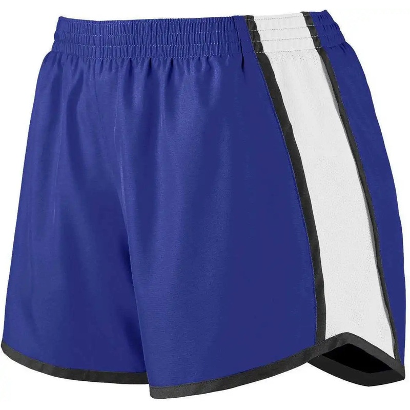 Augusta 1265 Ladies Pulse Team Short – Purple White Black