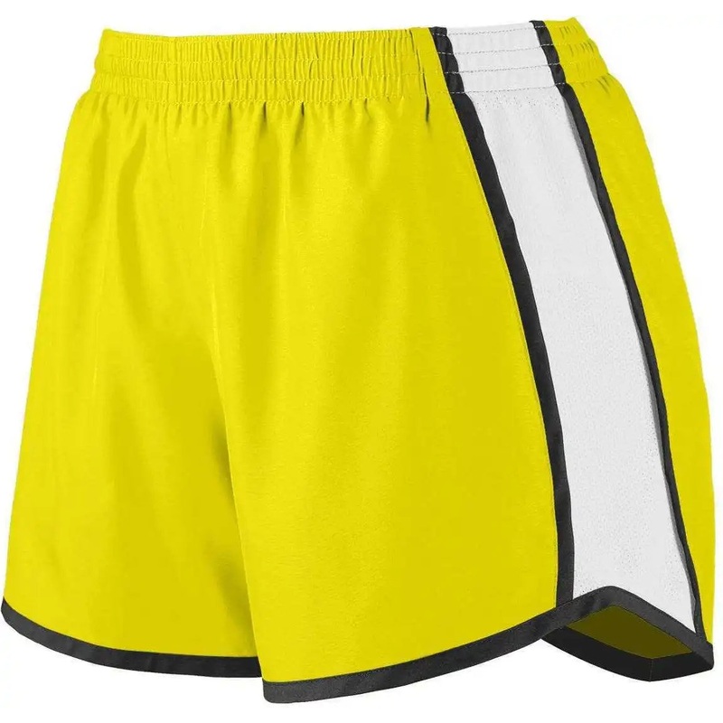 Augusta 1265 Ladies Pulse Team Short – Yellow White Black