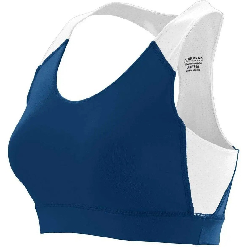 Augusta 2417 Ladies All Sport Sports Bra – Navy White