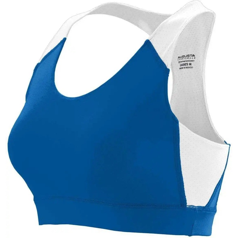 Augusta 2417 Ladies All Sport Sports Bra – Royal White