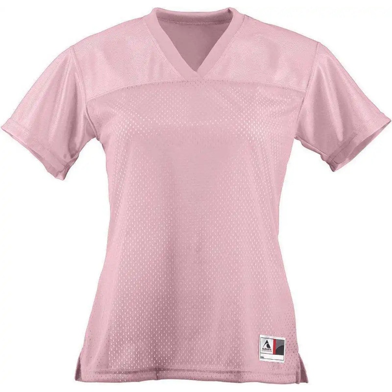 Augusta 250 Ladies Junior Fit Replica Football Tee – Pink