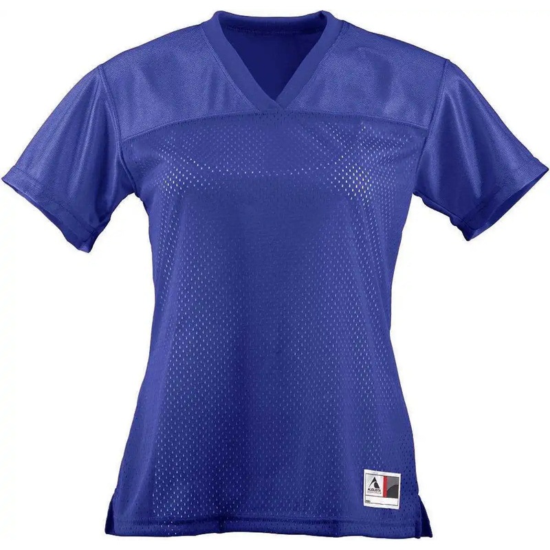 Augusta 250 Ladies Junior Fit Replica Football Tee – Purple