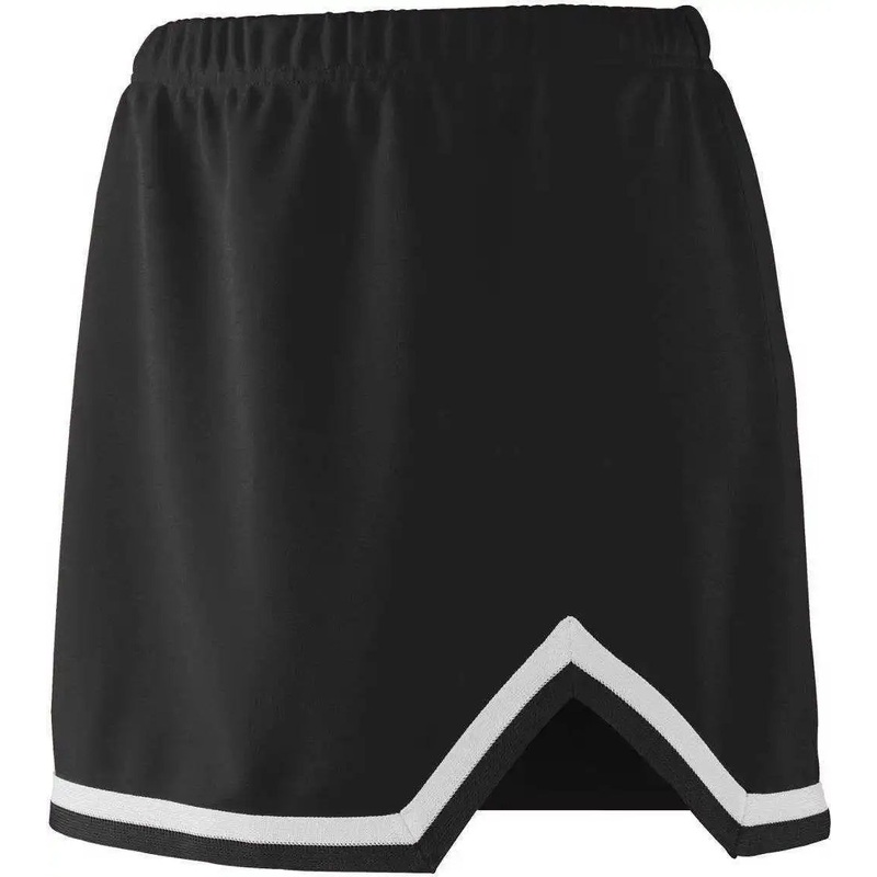 Augusta 9126 Girls Energy Skirt – Black White