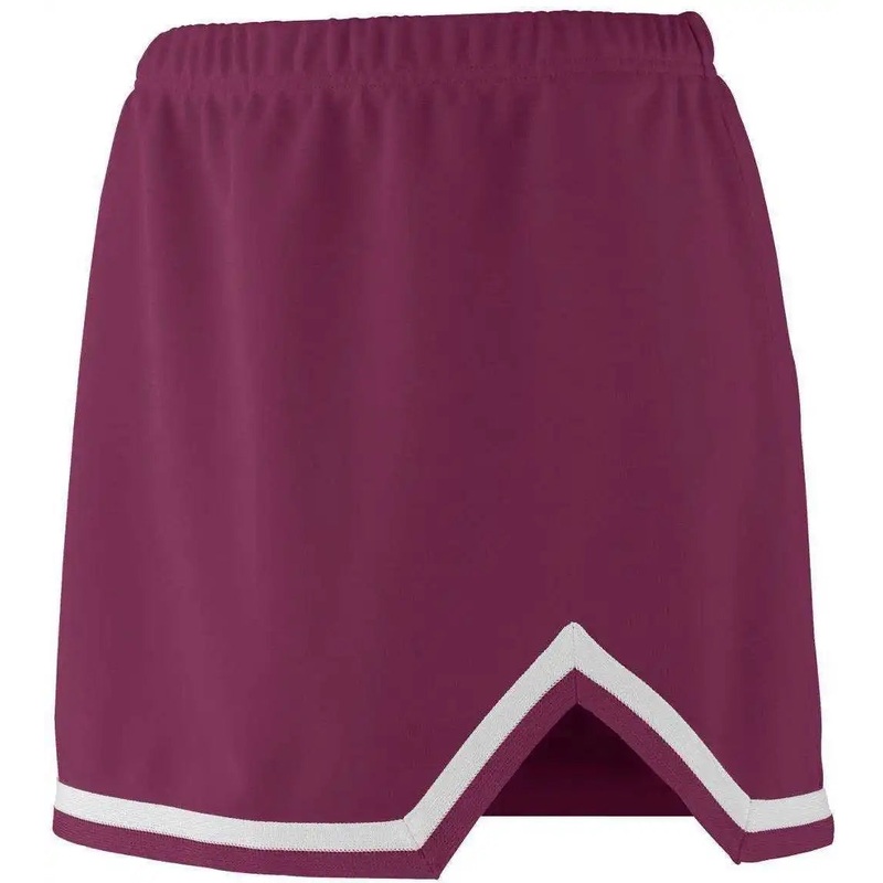 Augusta 9126 Girls Energy Skirt – Maroon White