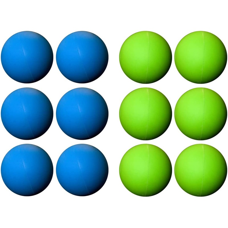 12 Assorted Blue Green Lacrosse Balls