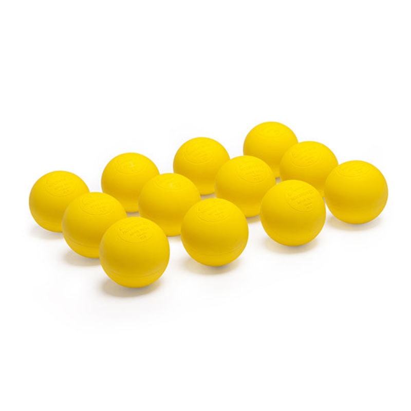 12 Champion Sports NOCSAE Lacrosse Ball – SEI CertifiedYellow – Bulk Pack