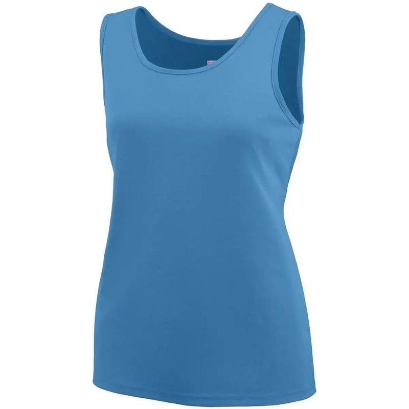 Augusta 1705 Ladies Training Tank – Columbia Blue