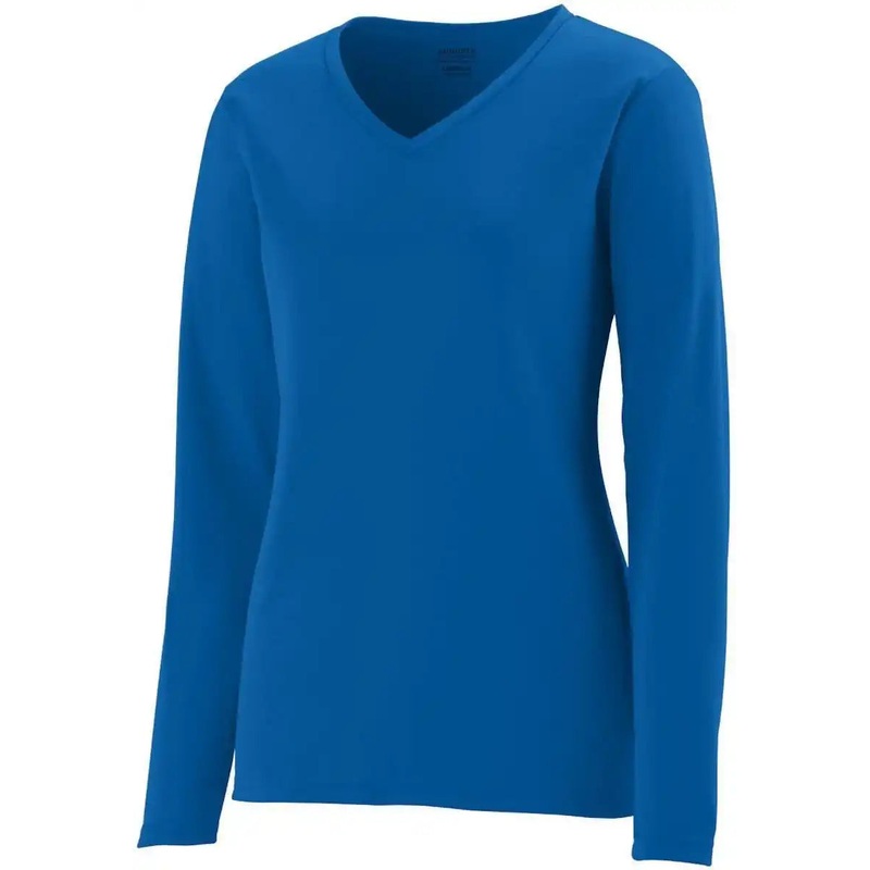 Augusta 1788 Ladies Long Sleeve Wicking T-Shirt – Royal